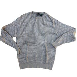 BOBBY JONES Vintage 90s Knit Sweater Men's LG Tan Long Sleeve Golf Crew Neck‌‌‌